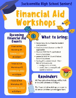financial aid workshop flyer
